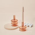 Multipurpose Wavy glass candle Holder Candlestick